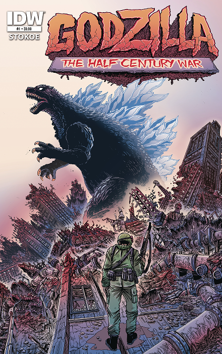 Godzilla 70th Anniversary Foil Classics: Godzilla: The Half-Century War #1 Cover A (Stokoe)