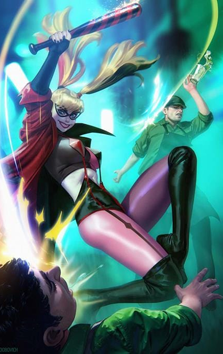 HARLEY QUINN #52 CVR C NOOBOVICH CARD STOCK VAR