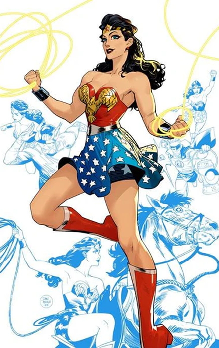 NEW HISTORY OF THE DC UNIVERSE #1 (OF 4) CVR B DAN MORA CARD STOCK VAR