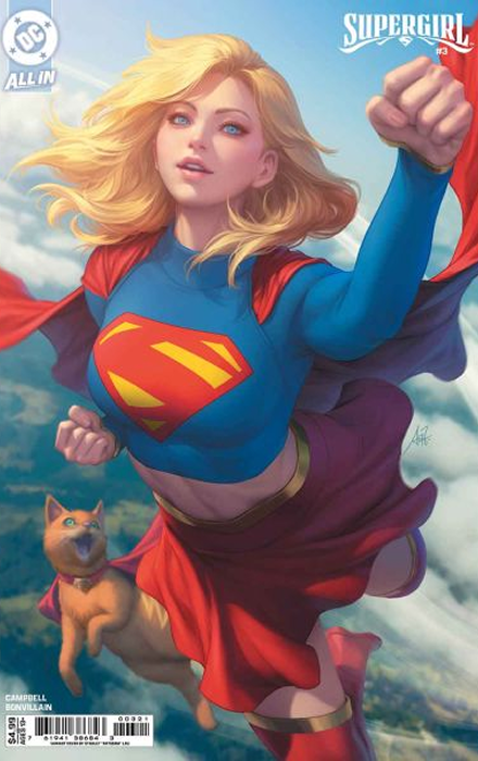 SUPERGIRL #3 CVR B STANLEY ARTGERM LAU CARD STOCK VAR