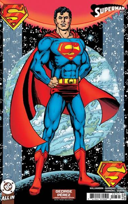 SUPERMAN #27 CVR F GEORGE PEREZ LEGACY CARD STOCK VAR
