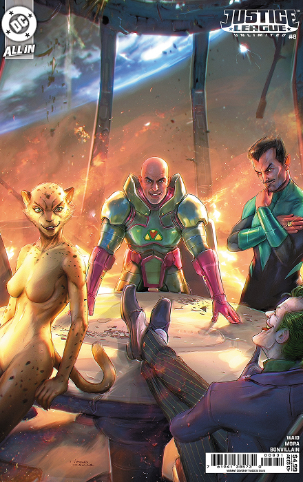 JUSTICE LEAGUE UNLIMITED #8 CVR C TIAGO DA SILVA CARD STOCK VAR (WE ARE YESTERDAY)