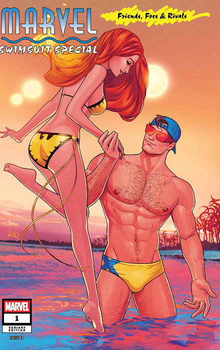 MARVEL SWIMSUIT SPECIAL: FRIENDS, FOES & RIVALS #1 MARK BROOKS WRAPAROUND VARIANT