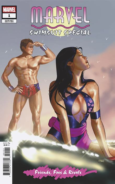 MARVEL SWIMSUIT SPECIAL: FRIENDS, FOES & RIVALS #1 RUSSELL DAUTERMAN VARIANT