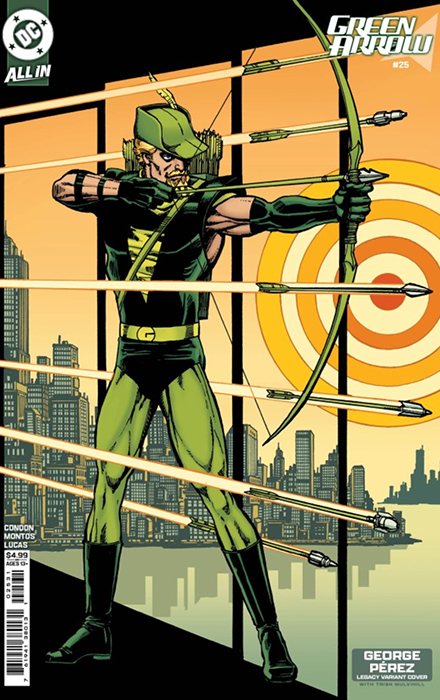 GREEN ARROW #25 CVR D GEORGE PEREZ LEGACY CARD STOCK VAR