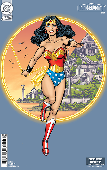 WONDER WOMAN #22 CVR E GEORGE PEREZ LEGACY CARD STOCK VAR