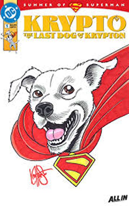 KRYPTO THE LAST DOG OF KRYPTON #1 (OF 5) CVR D BLANK CARD STOCK VAR