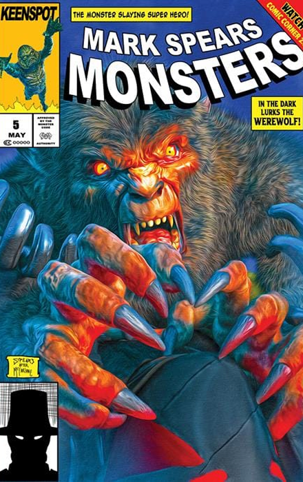 MARK SPEARS MONSTERS #5 CVR D MARK SPEARS BAGGED WITH TRADING CARD NEW MUTANTS #98 HOMAGE VAR