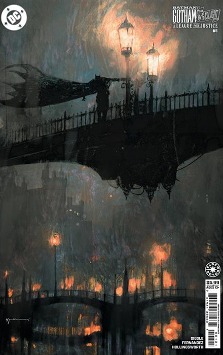 BATMAN GOTHAM BY GASLIGHT A LEAGUE FOR JUSTICE #1 (OF 6) CVR B SEBASTIAN FIUMARA CARD STOCK VAR