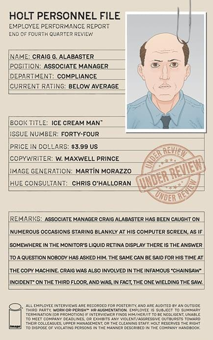 ICE CREAM MAN #44 CVR A MARTIN MORAZZO & CHRIS OHALLORAN (MR)
