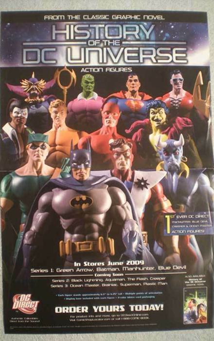 NEW HISTORY OF THE DC UNIVERSE PROMO POSTER