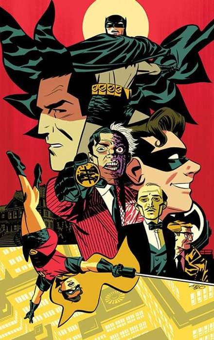BATMAN & ROBIN YEAR ONE #8 (OF 12) CVR C EVAN DOC SHANER CARD STOCK VAR