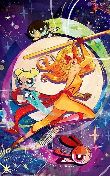 THUNDERCATS POWERPUFF GIRLS #1 CVR E NICOLETTA BALDARI VAR
