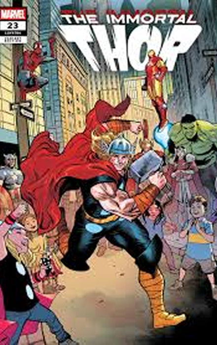 IMMORTAL THOR #23 MARTIN COCCOLO DEATH OF THE IMMORTAL THOR 3-PART CONNECTING VARIANT