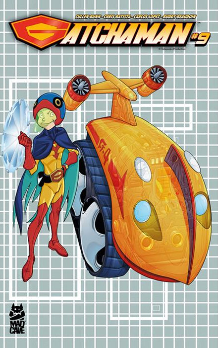 GATCHAMAN #9 CVR B CHRIS BATISTA BLUEPRINT JINPEI AND G-4 VAR