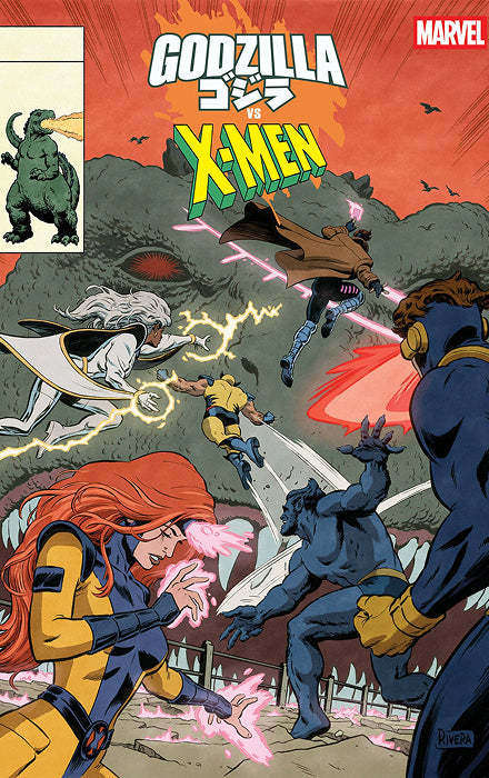 GODZILLA VS. X-MEN #1 PAOLO RIVERA GODZILLA