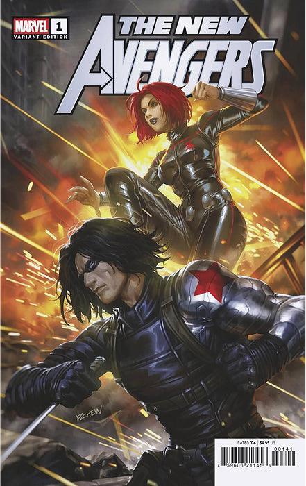 NEW AVENGERS #1 DERRICK CHEW BLACK WIDOW AND WINTER SOLDIER VARIANT A