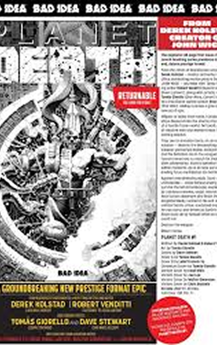 PLANET DEATH PROMOTIONAL SHELF TALKER